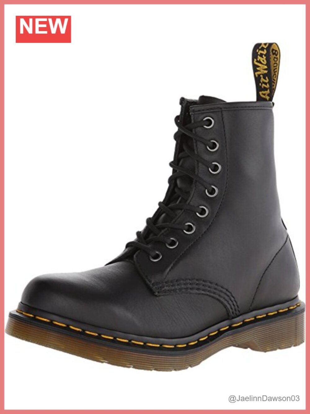 Dr. Martens 1460 W Nappa Leather 8-Eye Lace-Up Combat Boots